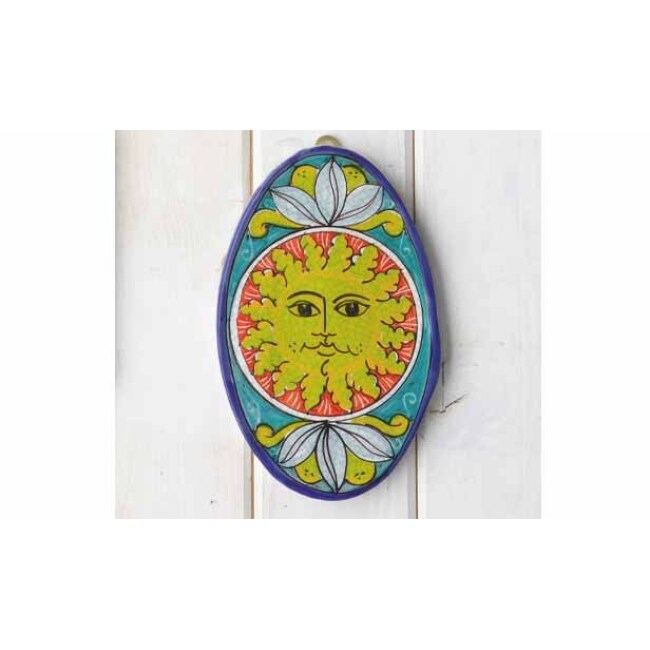 Vietri First Stones Sun Oval Wall Plaque 1