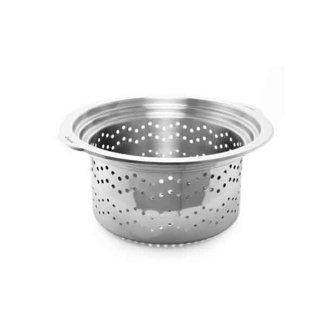 Chantal Induction 21 Steel Stockpot w/ Lid & Pasta/Steamer Insert (8 Qt.)  4