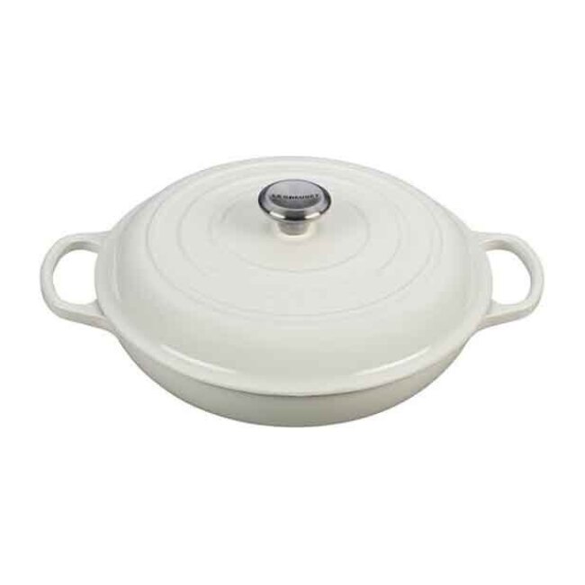 Le Creuset Signature 3.5 Qt. Braiser | White