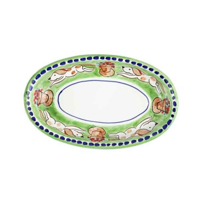 Vietri Campagna Small Oval Tray - Cane