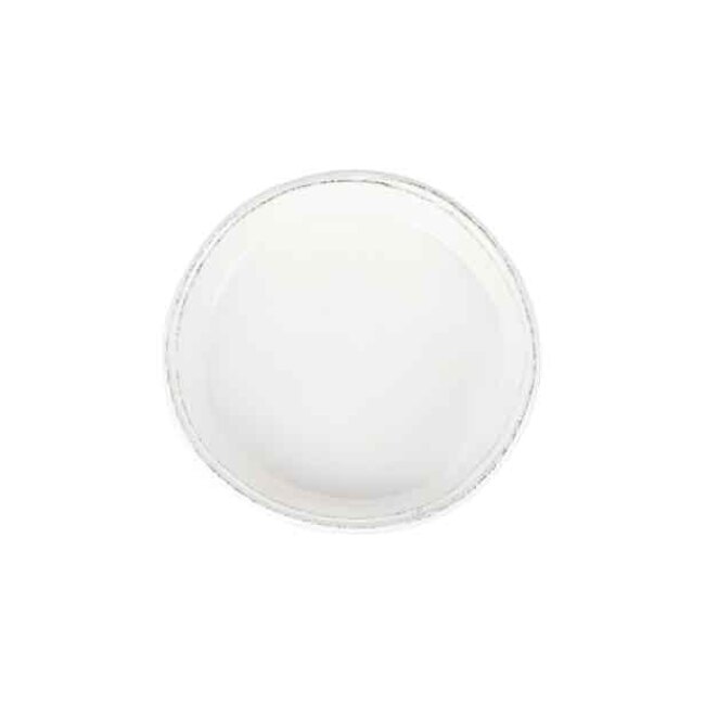 Vietri Lastra White Pie Dish 1