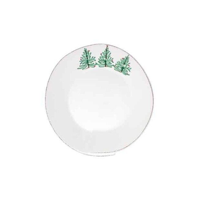 Vietri Melamine Lastra Holiday Large Shallow Serving Bowl