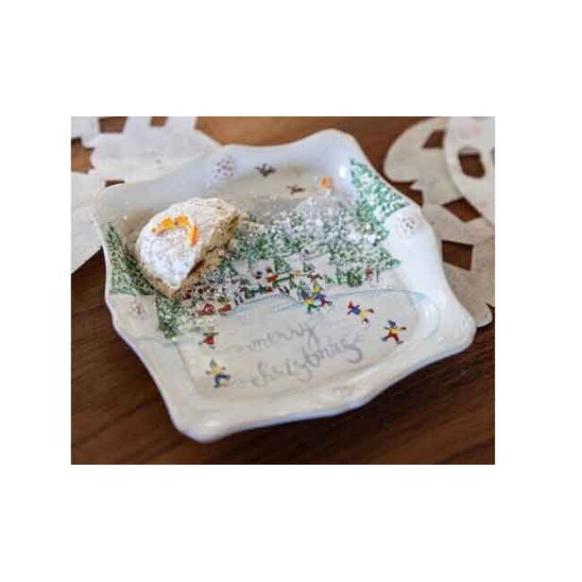 Juliska Berry & Thread North Pole Merry Christmas Trinket Tray 1