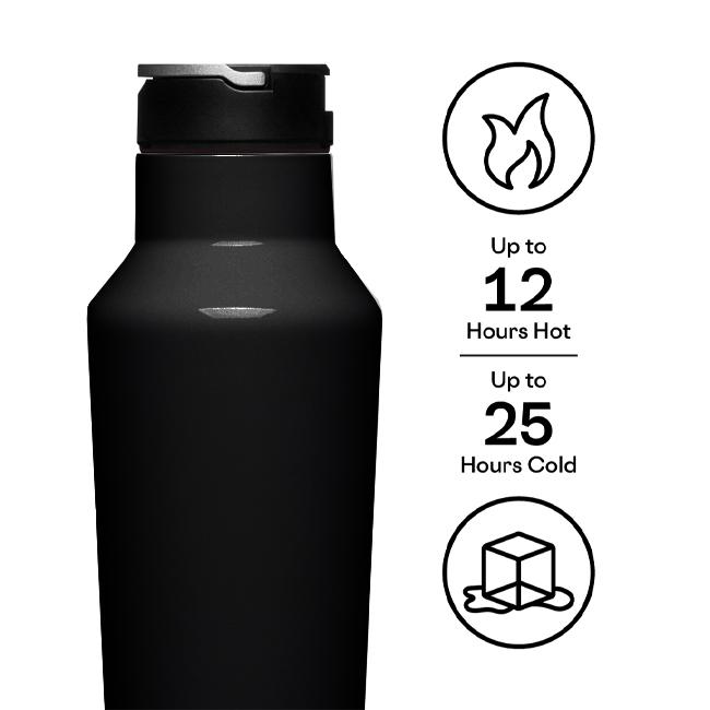 Corkcicle Classic 20 oz. Sport Canteen | Matte Black