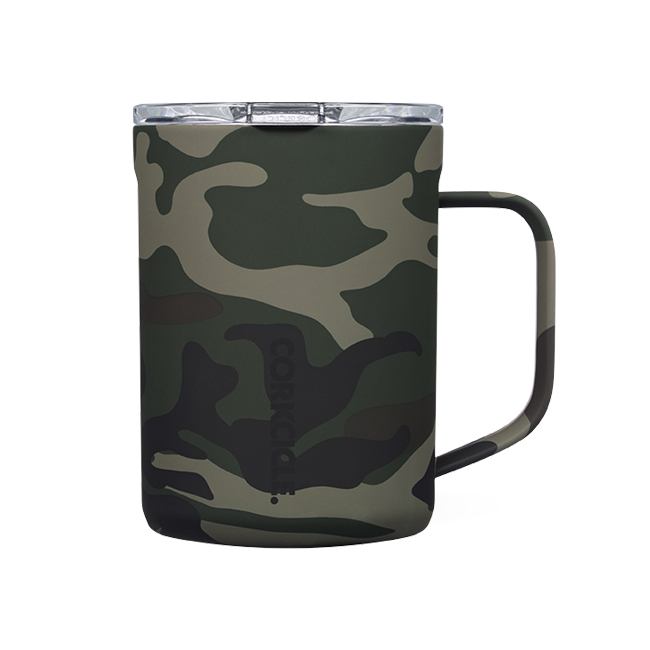 Corkcicle Travel Coffee Mug - 16 oz. | Woodland Camo