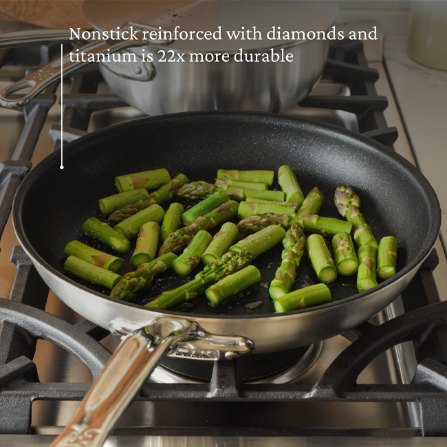 Hestan | Thomas Keller Insignia™ Commercial Clad Stainless Steel TITUM™ Nonstick 2-piece Sauté Pan Set