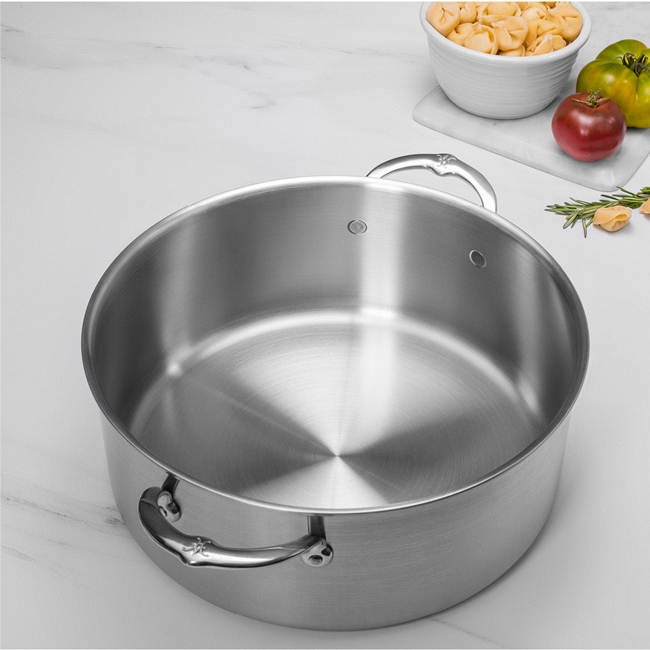 Hestan | Thomas Keller Insignia™ Commercial Clad Stainless Steel 6 Qt. Open Rondeau