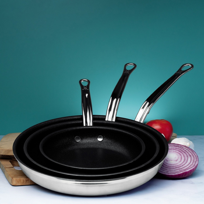 Hestan ProBond® Professional Clad Stainless Steel TITUM® Nonstick Skillets