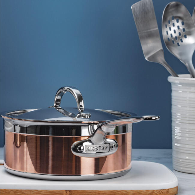 Hestan CopperBond® Copper Induction 2 Qt. Covered Saucepan