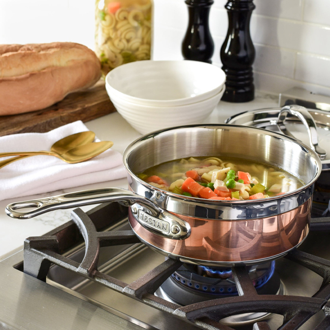 Hestan CopperBond® Copper Induction 2 Qt. Covered Saucepan