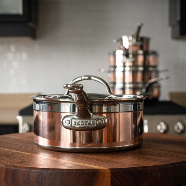 Hestan CopperBond® Copper Induction 2 Qt. Covered Saucepan