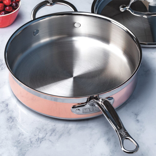 Hestan CopperBond® Copper Induction 3.5 Qt. Covered Sauté w/Helper Handle