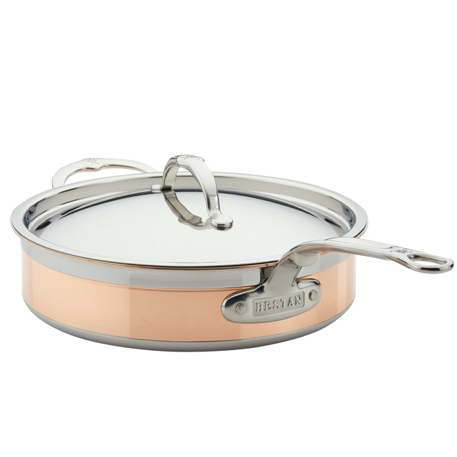 Hestan CopperBond® Copper Induction 3.5 Qt. Covered Sauté w/Helper Handle