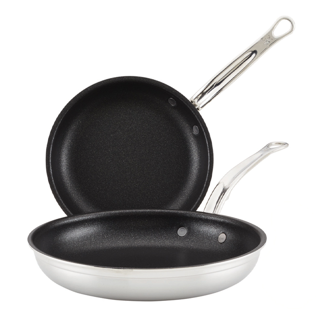 Hestan ProBond® Professional Clad Stainless Steel TITUM® Nonstick 2-Pc Skillet Set