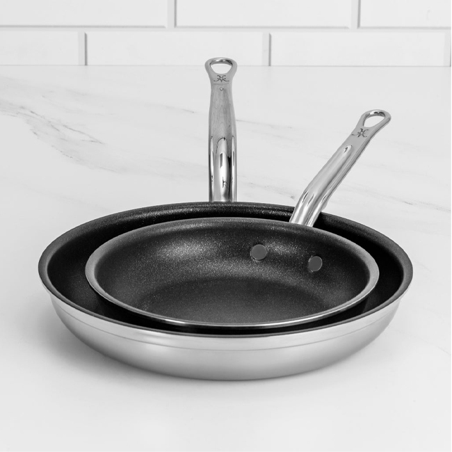 Hestan ProBond® Professional Clad Stainless Steel TITUM® Nonstick 2-Pc Skillet Set