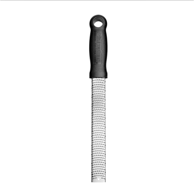 Microplane Classic Stainless Steel Zester & Cheese Grater | Black