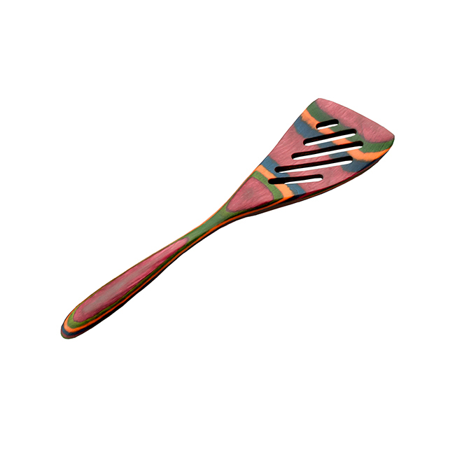 Island Bamboo 8” Pakkawood Mini-Spatula, Rainbow