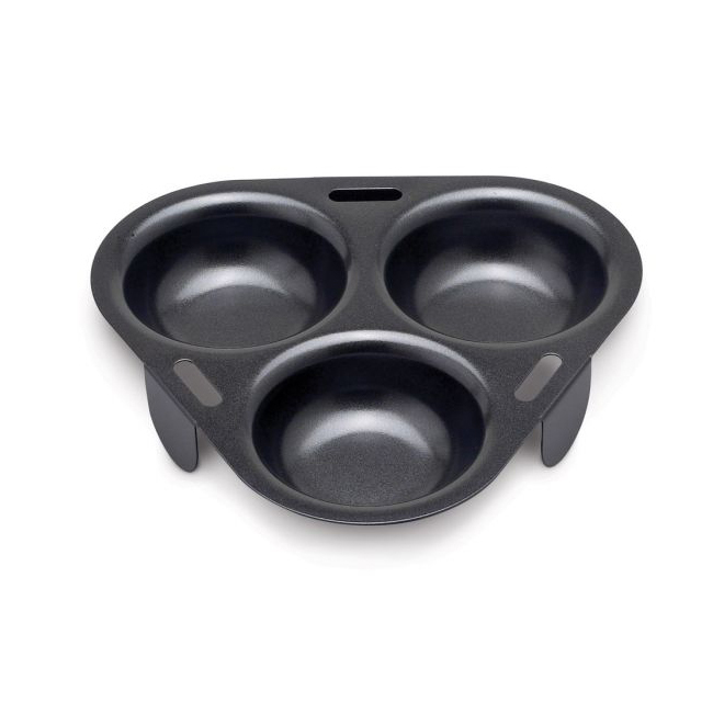 HIC Kitchen Non-Stick 3-Egg Poacher Insert