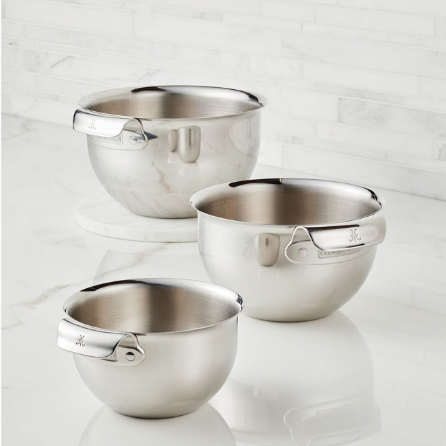 Hestan Provisions Stainless Steel Mixing Bowl Set, 3-Piece