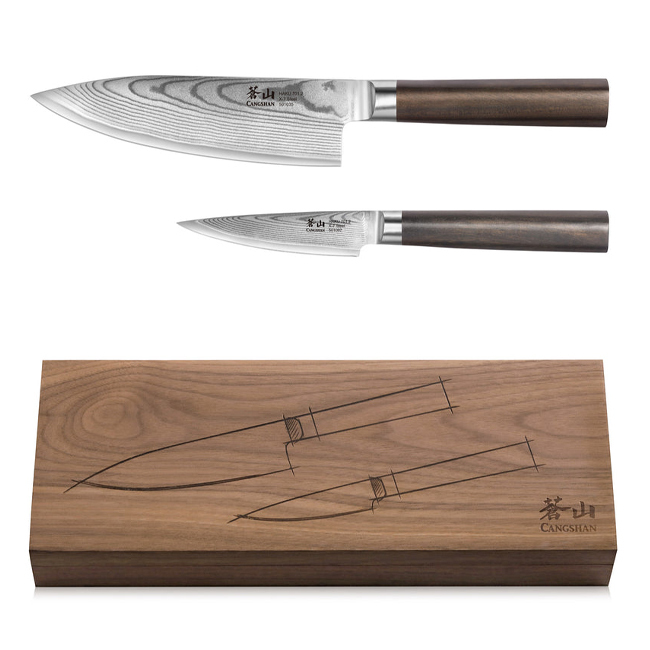 Cangshan HAKU Series 2-Piece Starter Set w/Walnut Box