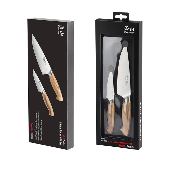 Cangshan OLIV Series 2-Piece Starter Knife Set	- package