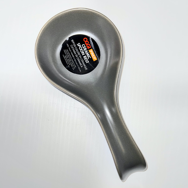 OGGI PREP Ceramic Spoon Rest | Charcoal