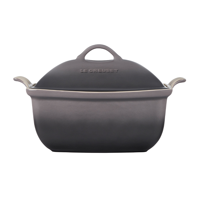 Le Creuset 4.5 Qt Deep Covered Baker w/Lid - Side - Oyster