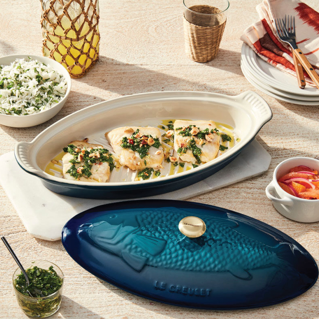 Le Creuset 1.7 Qt. Fish Baker | Lifestyle