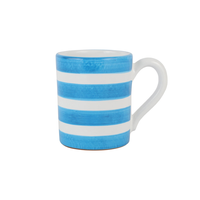 Vietri Amalfitana Aqua Stripe Mug