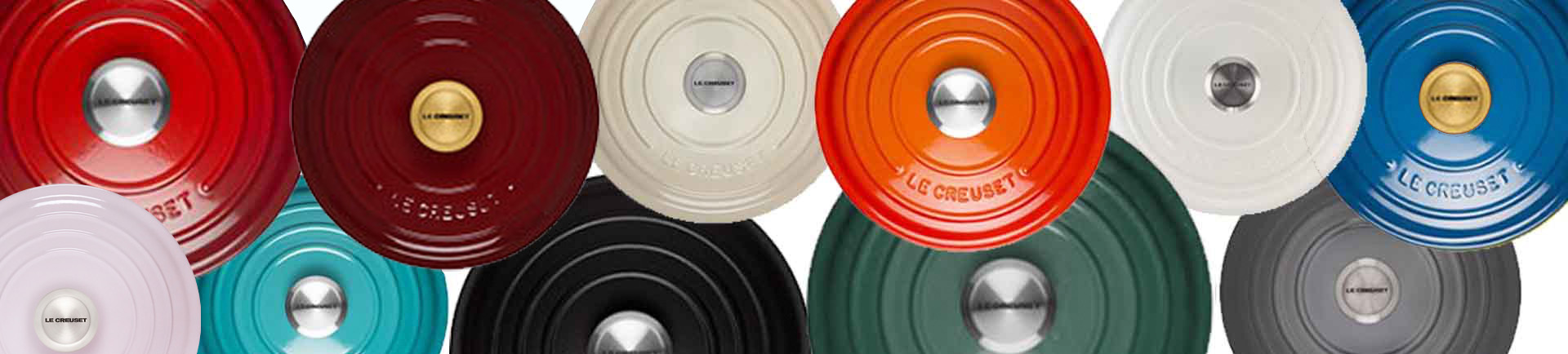 Le Creuset Colors Banner