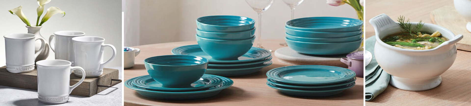 Le Creuset Dinnerware Banner