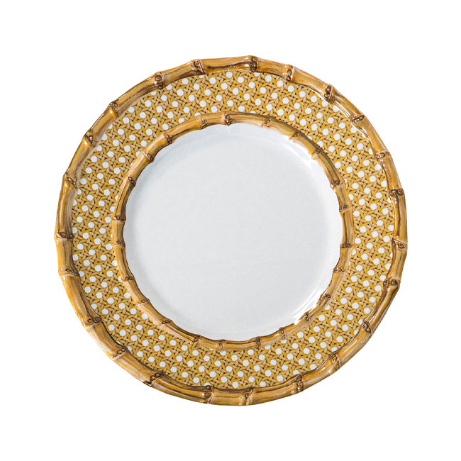 Juliska Bamboo Caning Melamine Salad Plate