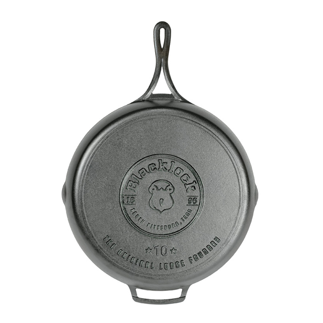 Blacklock *10* 14.5 Inch Triple Seasoned Cast Iron Skillet - Bottom