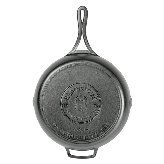 Lodge Blacklock *39* 12 Inch Triple Seasoned Cast Iron Skillet - bottom