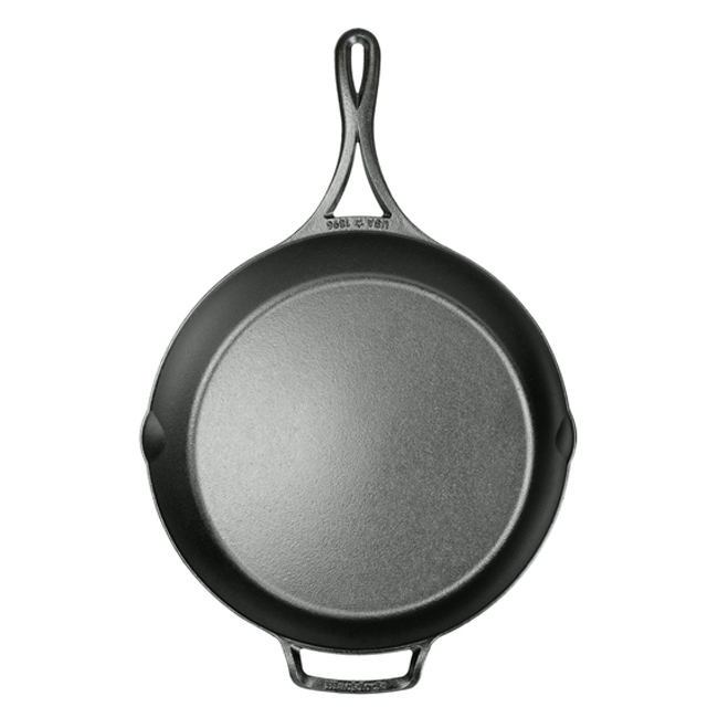 Lodge Blacklock *39* 12 Inch Triple Seasoned Cast Iron Skillet - top