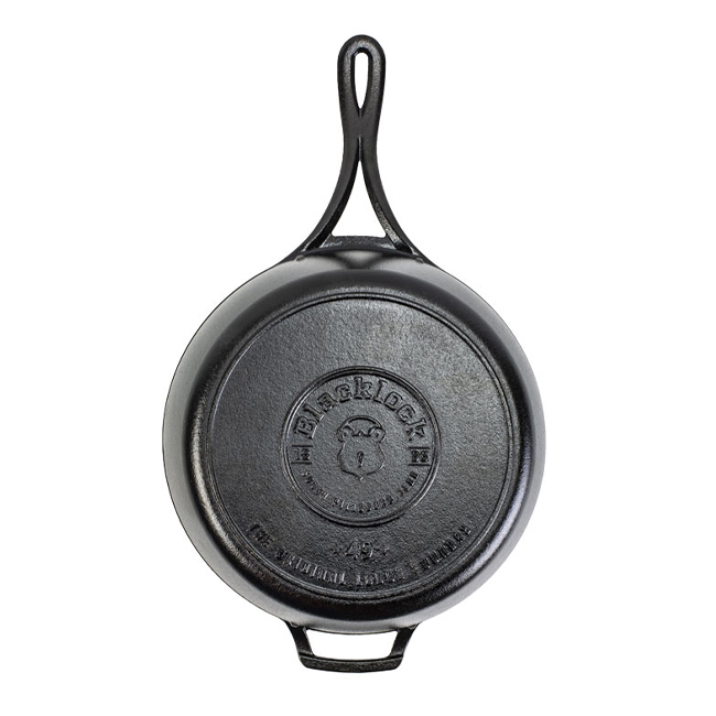 Lodge Blacklock *49* 4 Quart Deep Skillet With Lid - Bottom