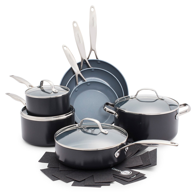 GreenPan Valencia Pro Ceramic Nonstick 11-Piece Cookware Set