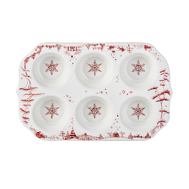 Juliska Country Estate Winter Frolic Muffin/Cupcake Tray