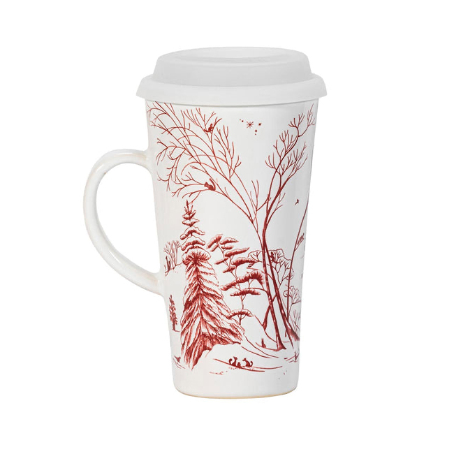 Juliska Country Estate ‘Winter Frolic’ Travel Mug with Silicone Lid