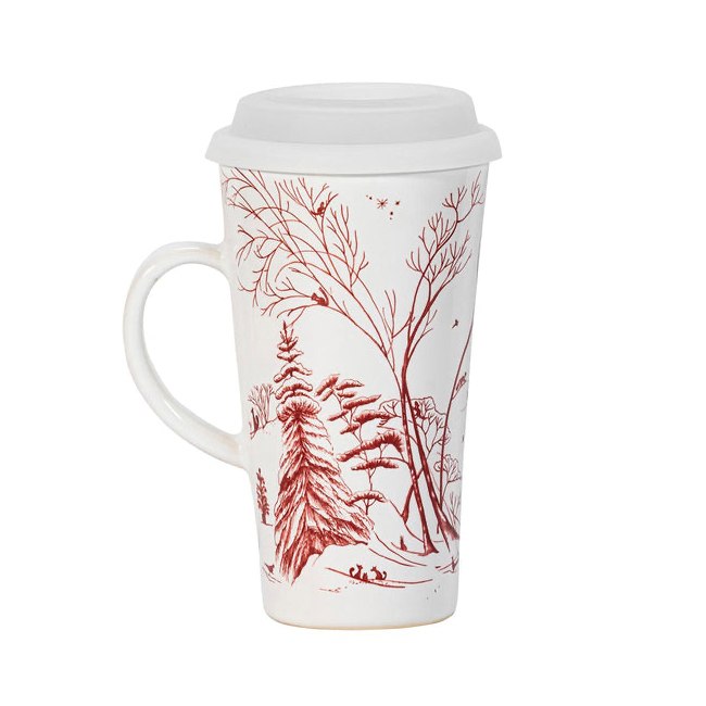 Juliska Country Estate ‘Winter Frolic’ Travel Mug with Silicone Lid