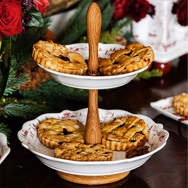 Juliska Country Estate Winter Frolic Two-Tier Server