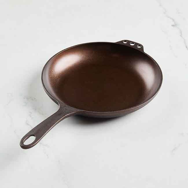 Smithey Ironware No. 10 Cast Iron Chef Skillet, 10-Inch