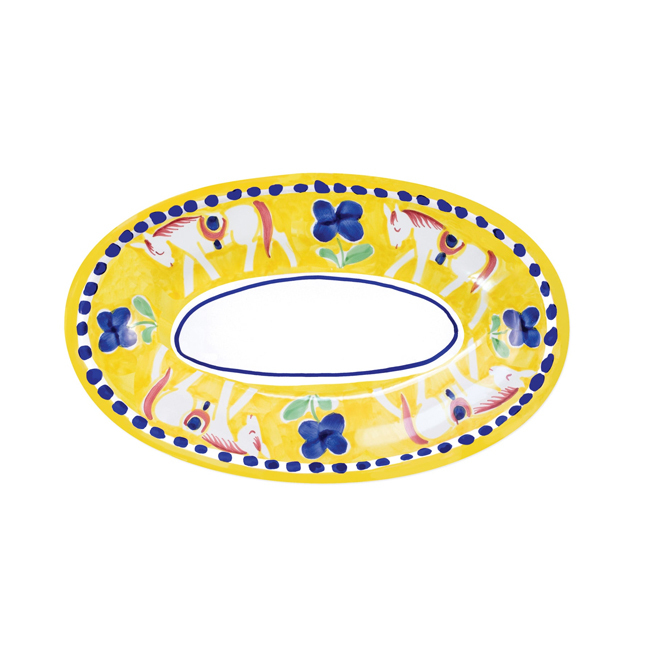 Vietri Campagna Small Oval Tray - Cavallo