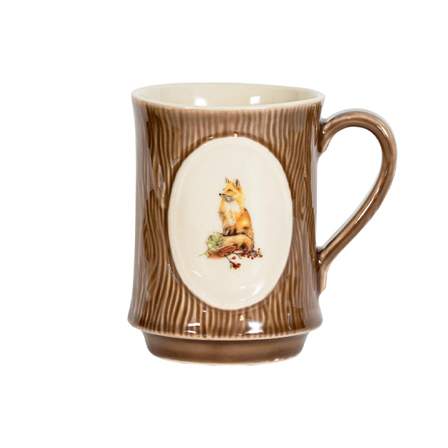 Juliska Forest Walk Animal Mug Assorted Set/4 - fox