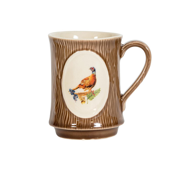 Juliska Forest Walk Animal Mug Assorted Set/4 - pheasant