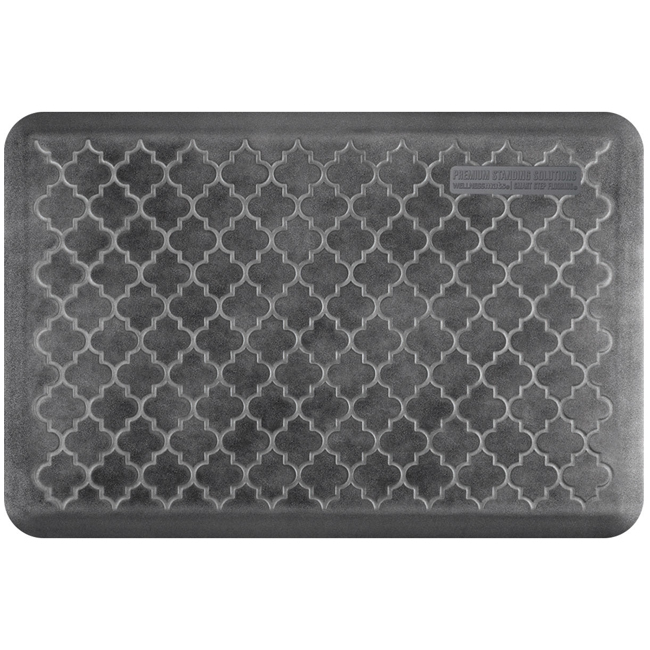 WellnessMats Trellis Collection 3X2 Mat | Onyx