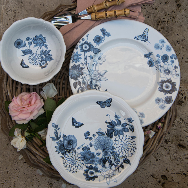 Juliska Field of Flowers Dinner Plate | Chambray