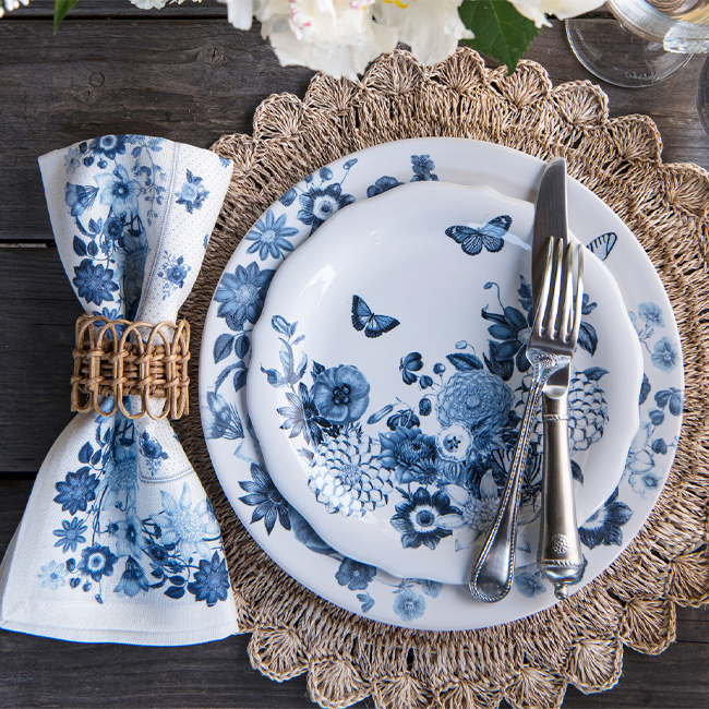 Juliska Field of Flowers Side/Cocktail Plate | Chambray