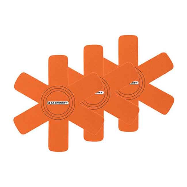 Le Creuset Felt Pan Protectors, Set of 3 | Flame