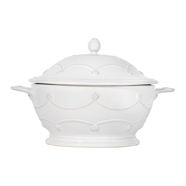 Juliska Berry & Thread Casserole with Lid | Whitewash